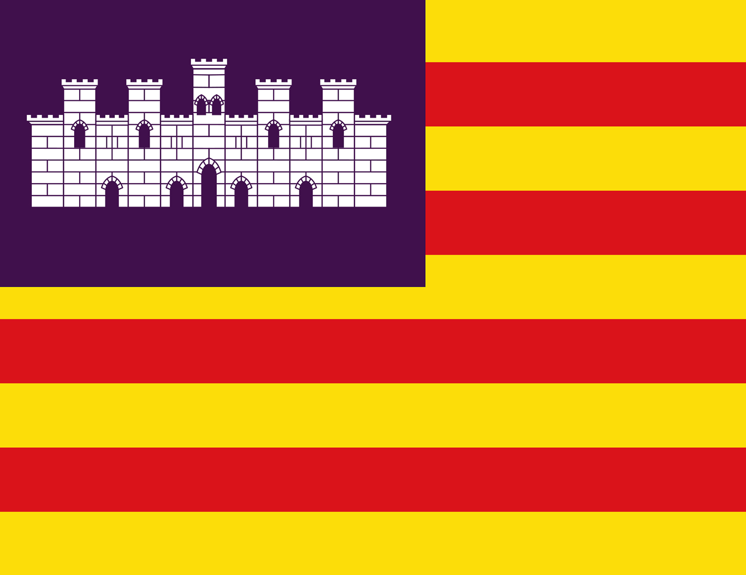 Bandera autonómica Islas Baleares